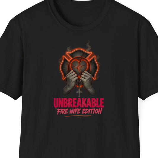 Unbreakable Fire Wife Edition T-Shirt – Grit, Grace, and Loyalty