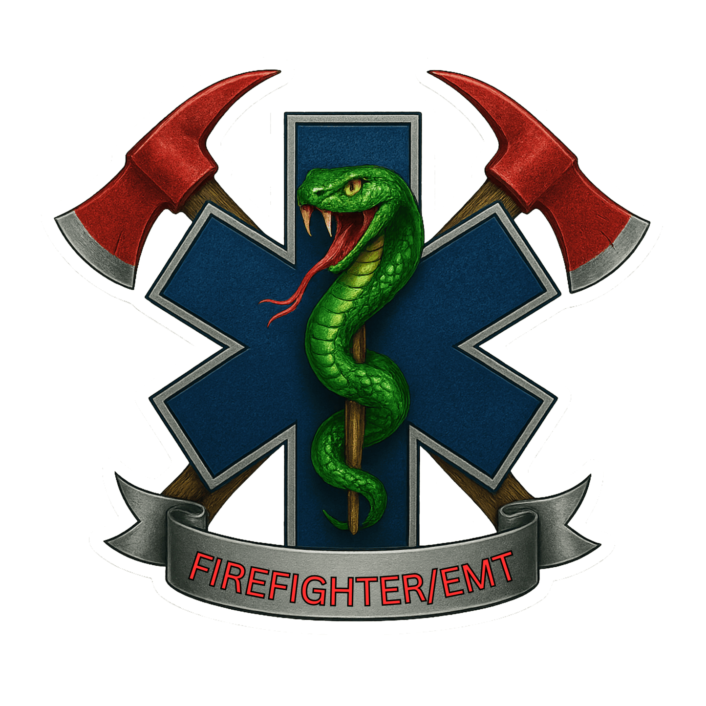 Firefighter Axes w/ Star of Life