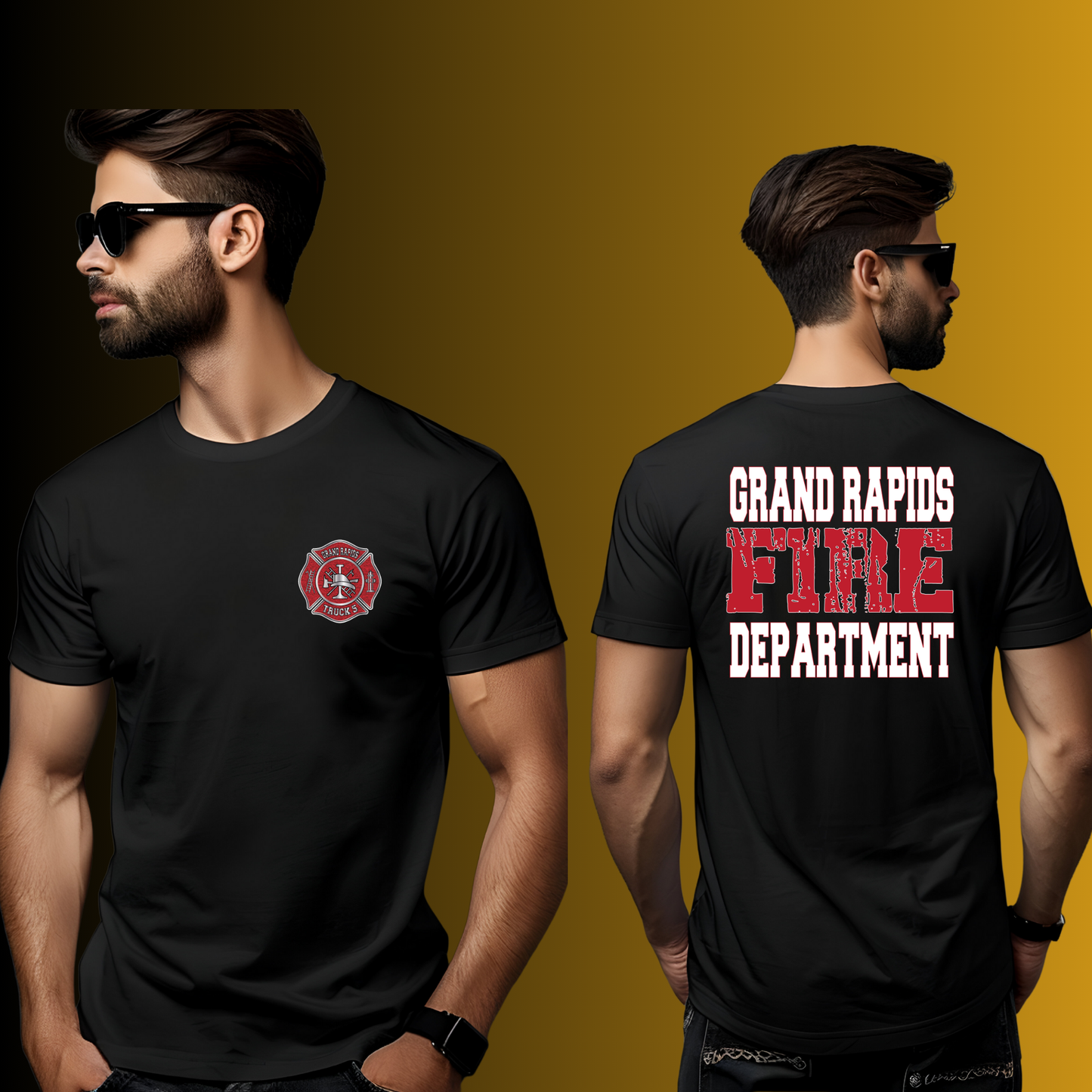 Customized Firefighter Station Tee