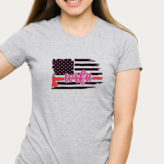 Thin Red Line Wife Tee