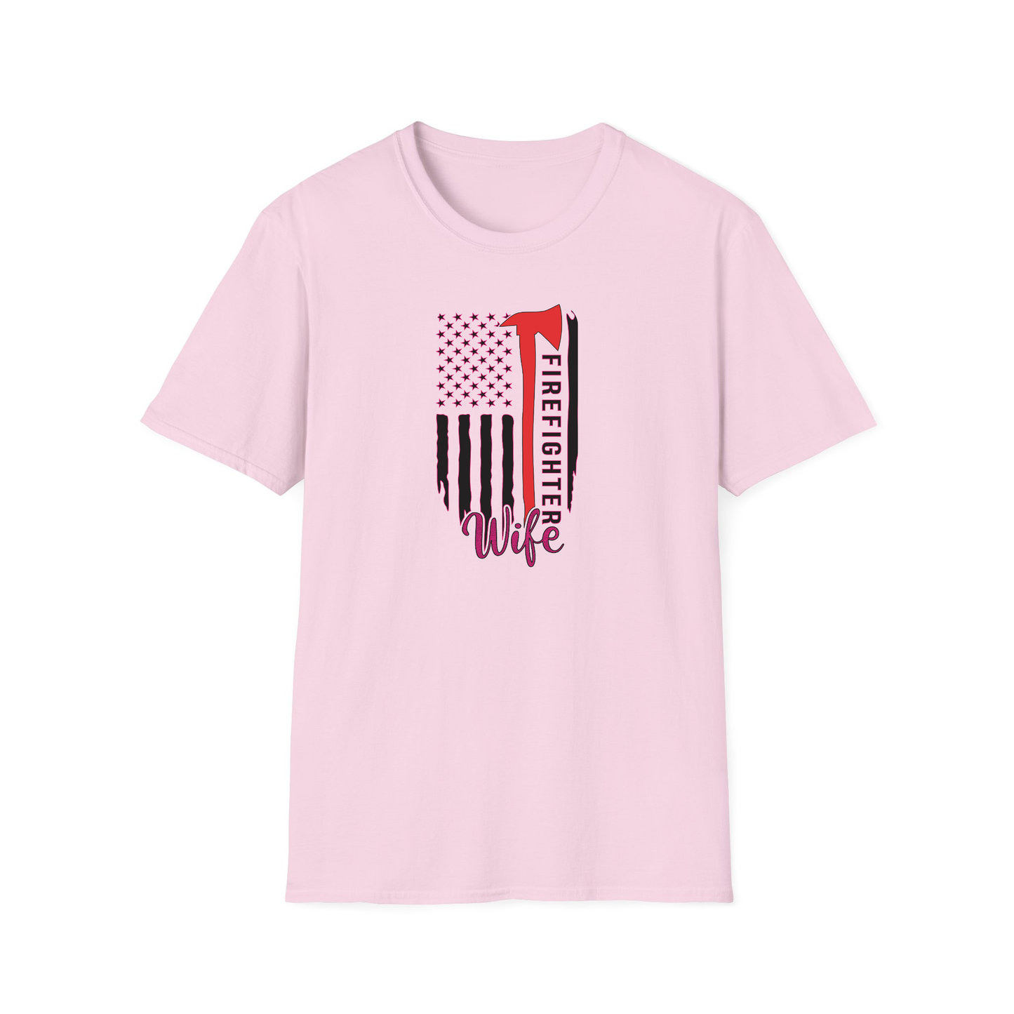 Thin Red Line Fire Wife T-shirt