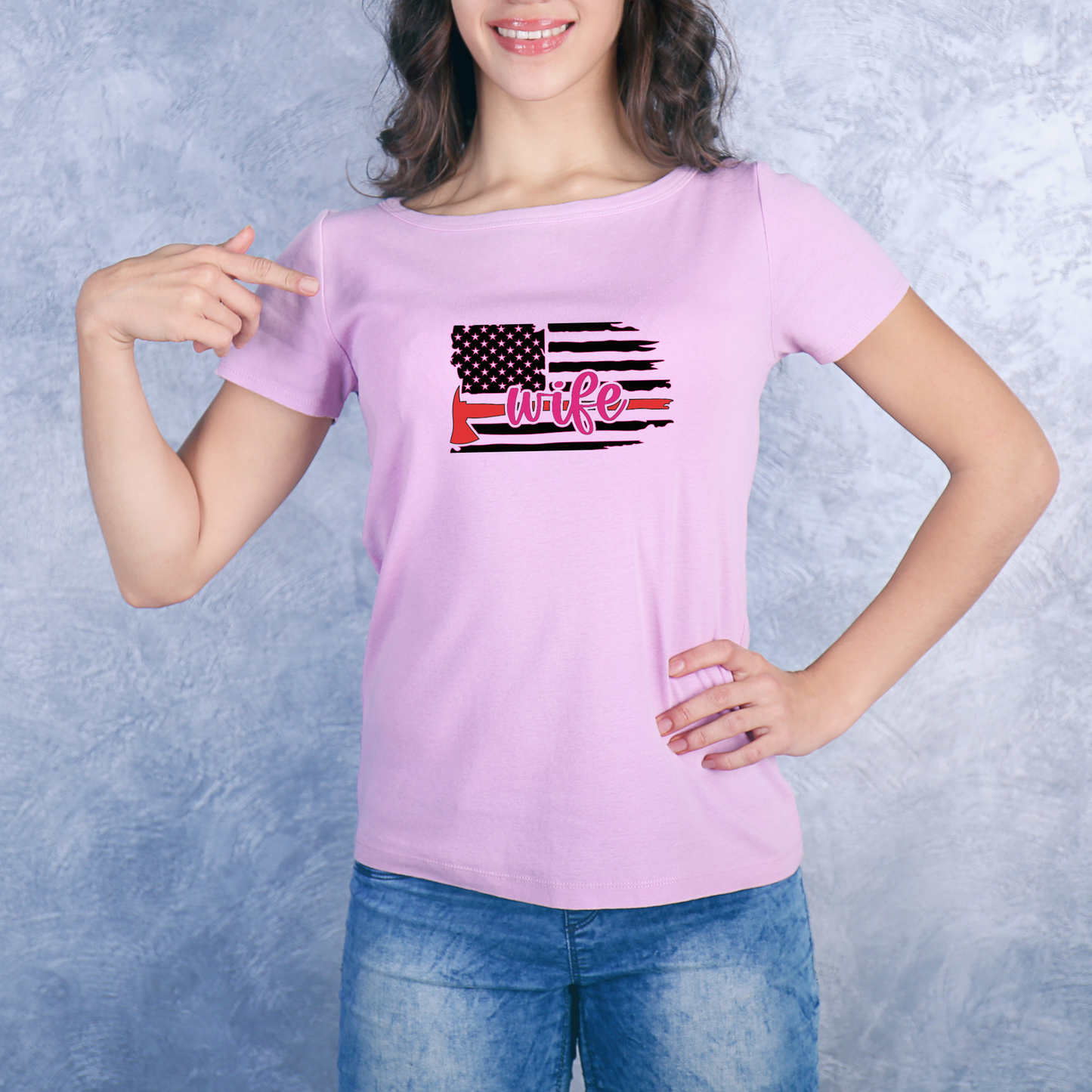 Thin Red Line Wife Tee