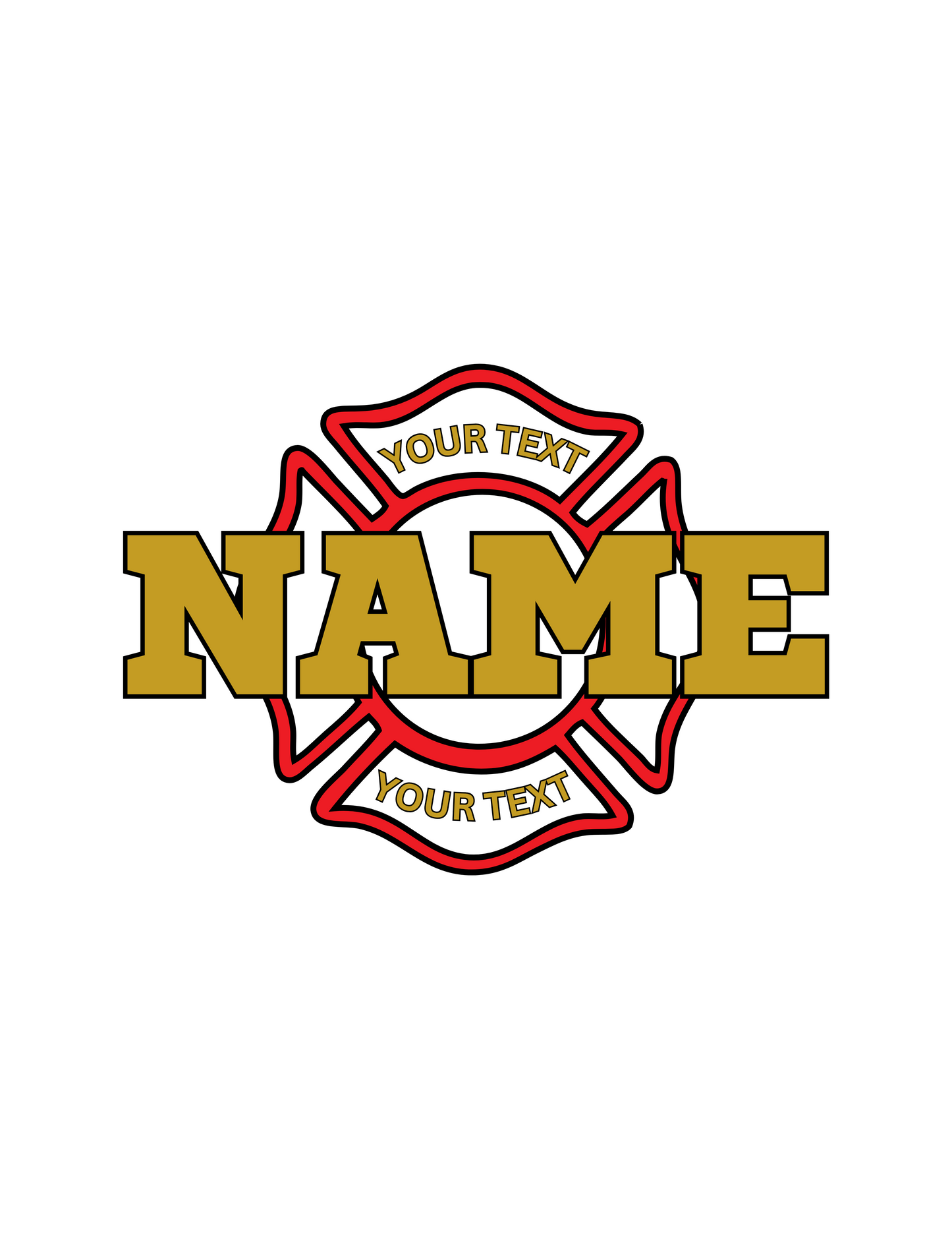 Personalized Maltese Cross T-Shirt