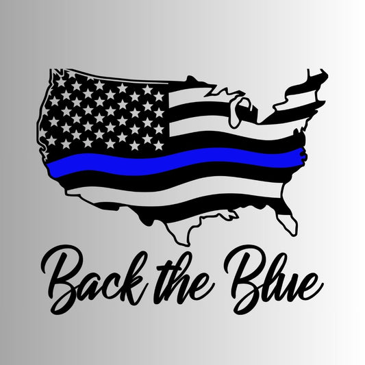 Thin Blue Line American Flag