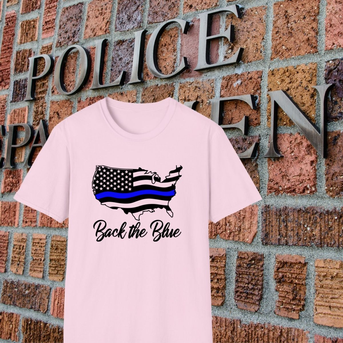 Thin Blue Line American Flag