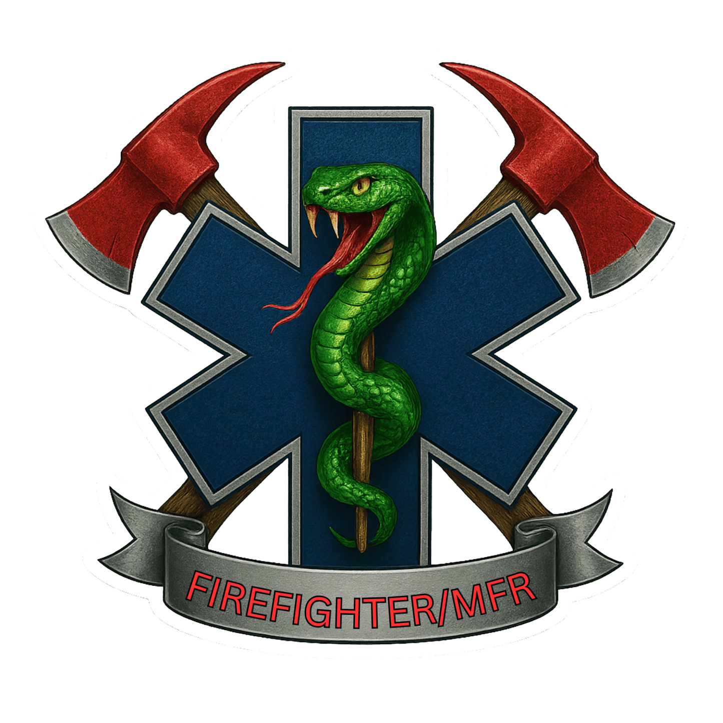 Firefighter Axes w/ Star of Life