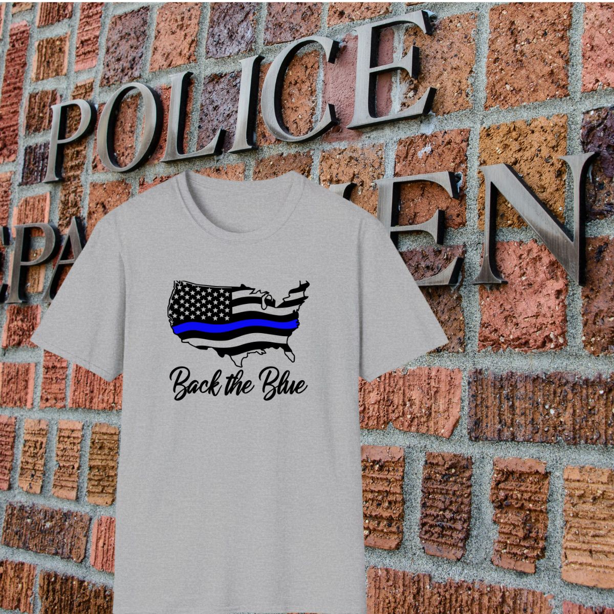Thin Blue Line American Flag