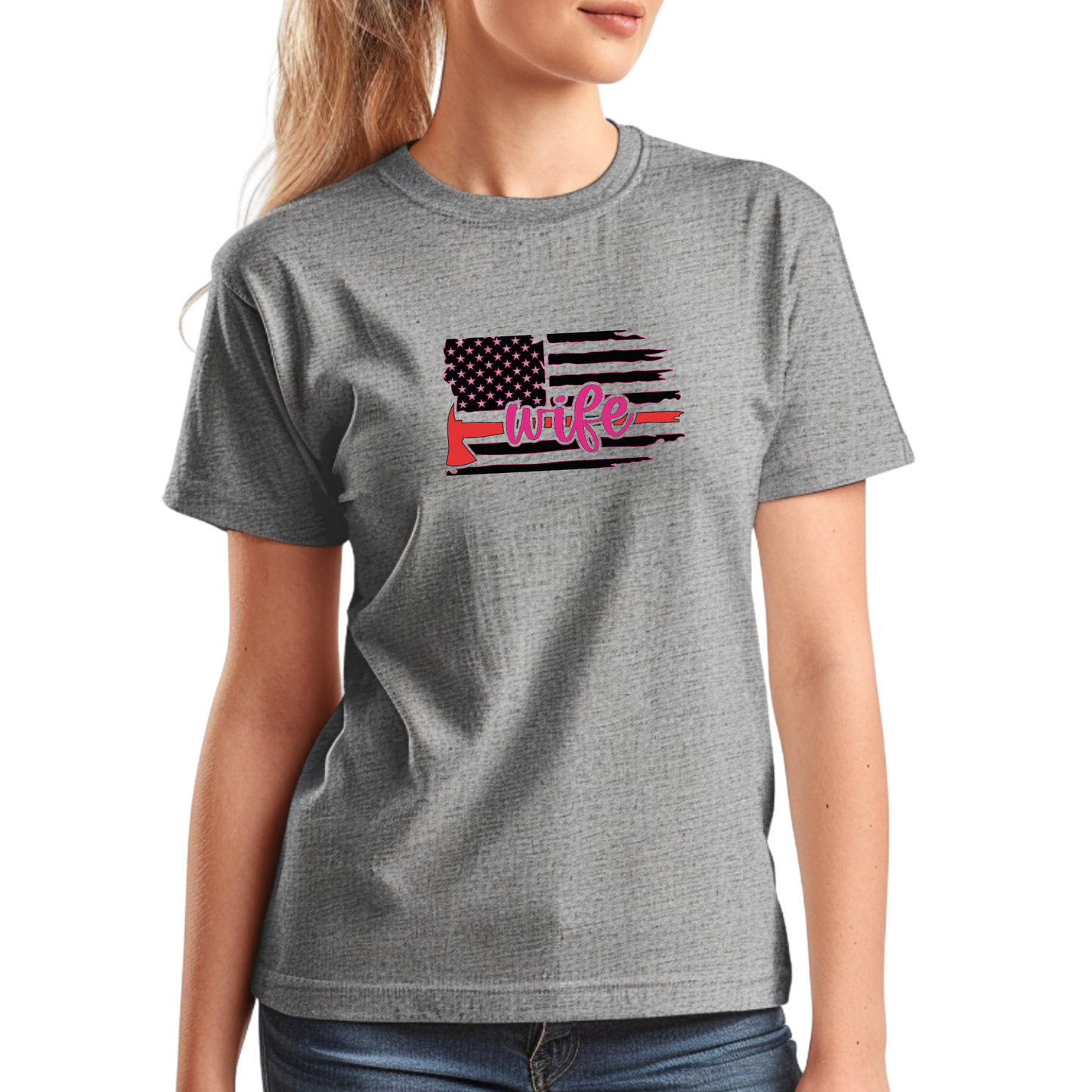Thin Red Line Wife Tee