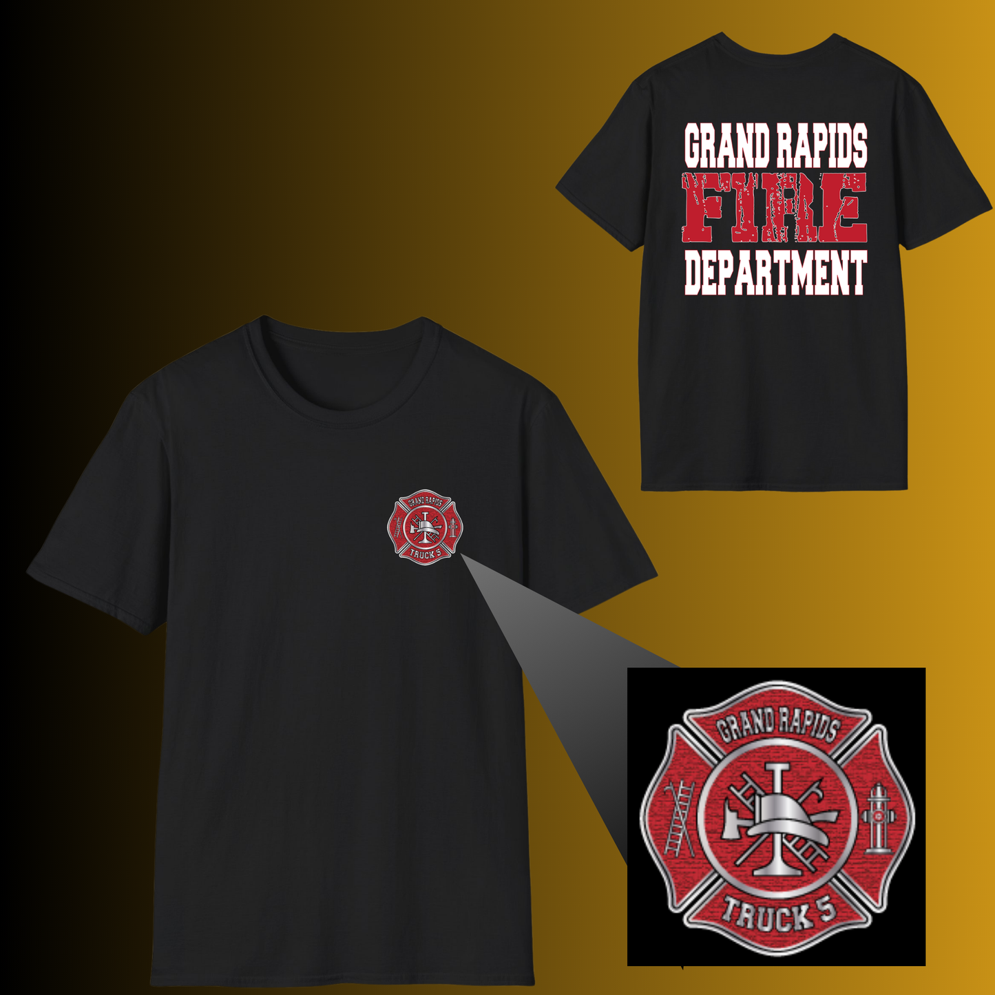 Customized Firefighter Station Tee