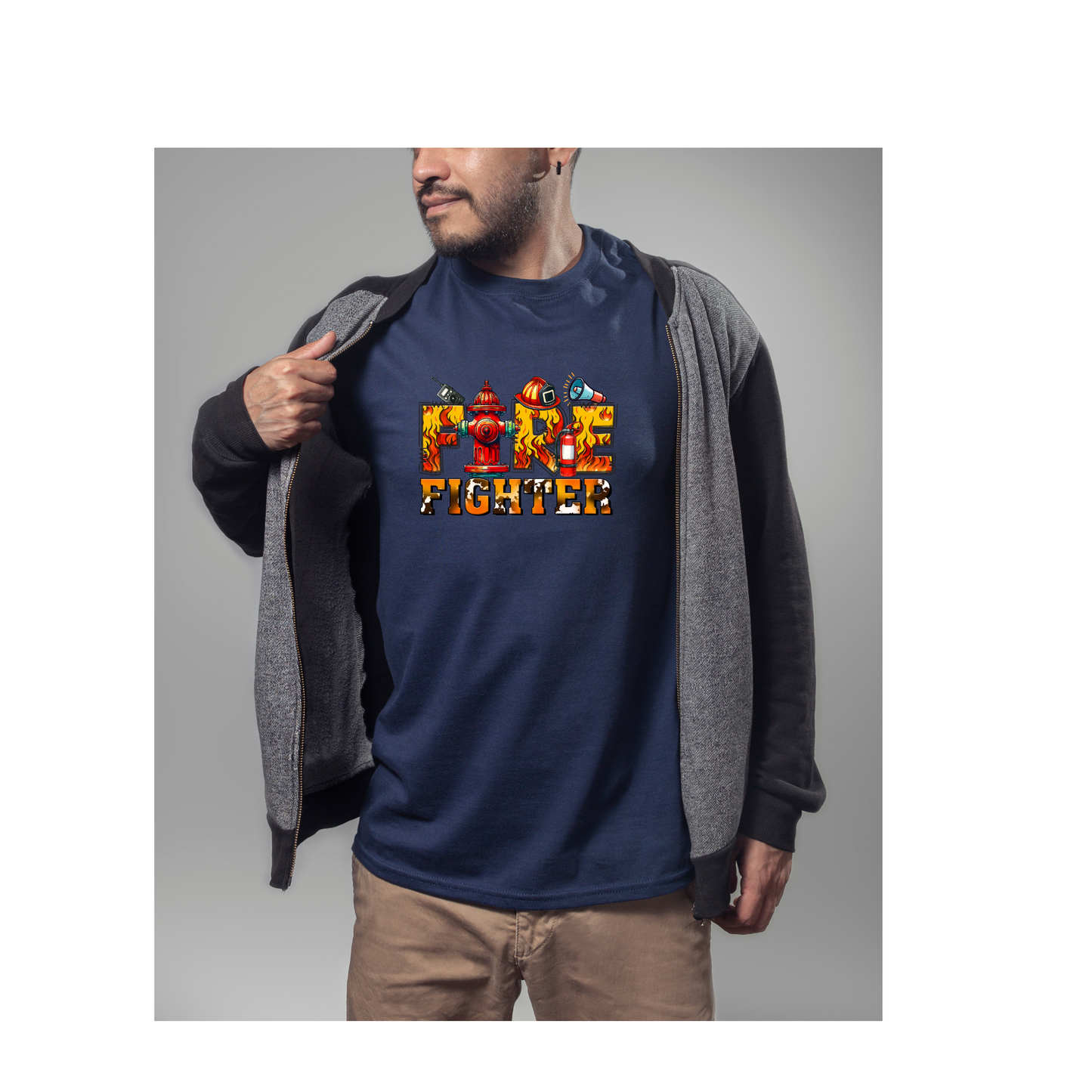 Graffiti Style Firefighter T-Shirt